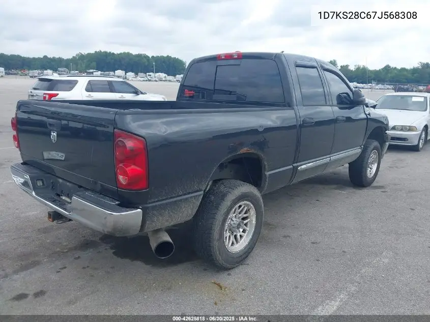 2007 Dodge Ram 2500 Slt/Trx4 Off Road/Sport/Power Wagon VIN: 1D7KS28C67J568308 Lot: 42625818