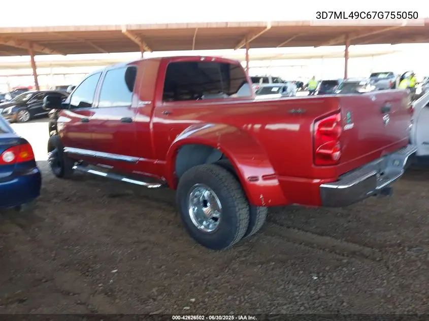 2007 Dodge Ram 3500 Laramie VIN: 3D7ML49C67G755050 Lot: 42626502