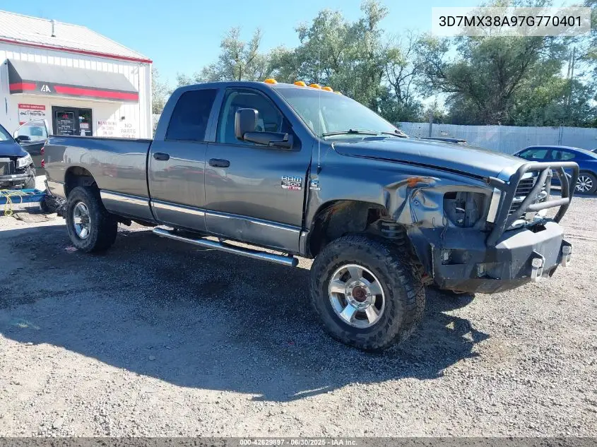 2007 Dodge Ram 3500 Slt/Trx4 Off Road/Sport VIN: 3D7MX38A97G770401 Lot: 42629897