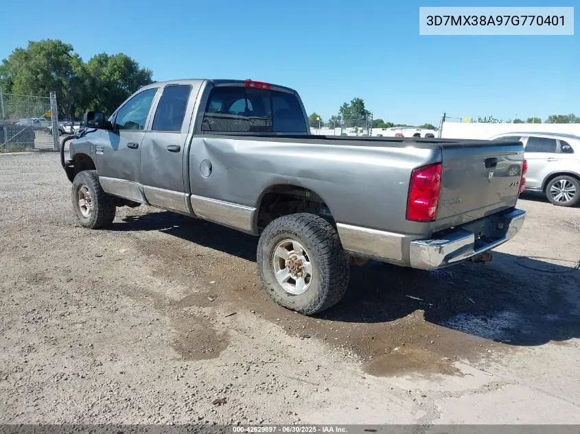2007 Dodge Ram 3500 Slt/Trx4 Off Road/Sport VIN: 3D7MX38A97G770401 Lot: 42629897