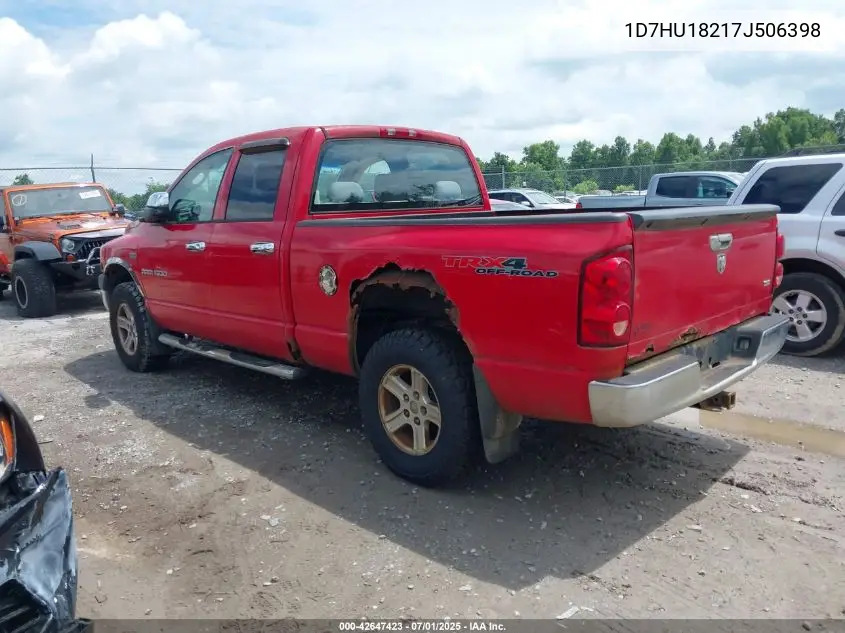 2007 Dodge Ram 1500 Slt/Trx4 Off Road/Sport VIN: 1D7HU18217J506398 Lot: 42647423