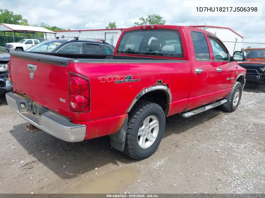 2007 Dodge Ram 1500 Slt/Trx4 Off Road/Sport VIN: 1D7HU18217J506398 Lot: 42647423