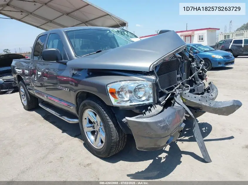 2007 Dodge Ram 1500 Laramie VIN: 1D7HA18257S263729 Lot: 42653985