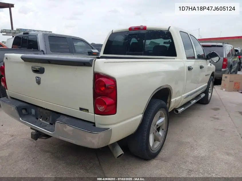 2007 Dodge Ram 1500 Slt VIN: 1D7HA18P47J605124 Lot: 42656203