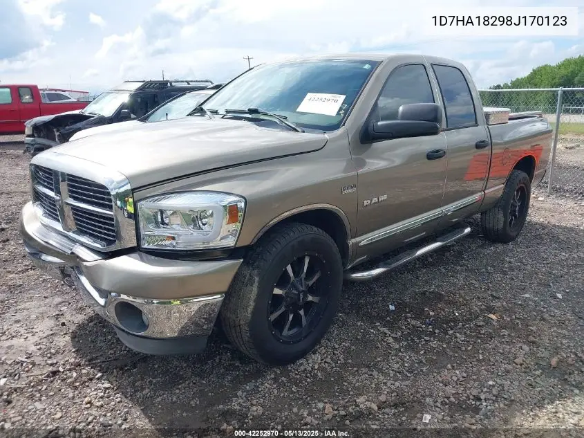 2008 Dodge Ram 1500 Slt VIN: 1D7HA18298J170123 Lot: 42252970