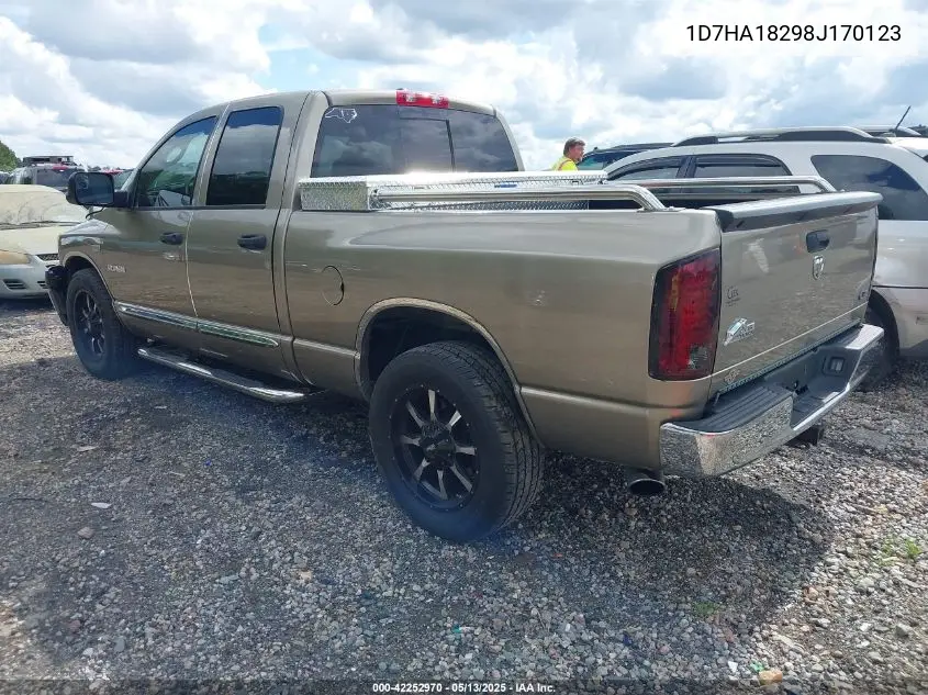 2008 Dodge Ram 1500 Slt VIN: 1D7HA18298J170123 Lot: 42252970