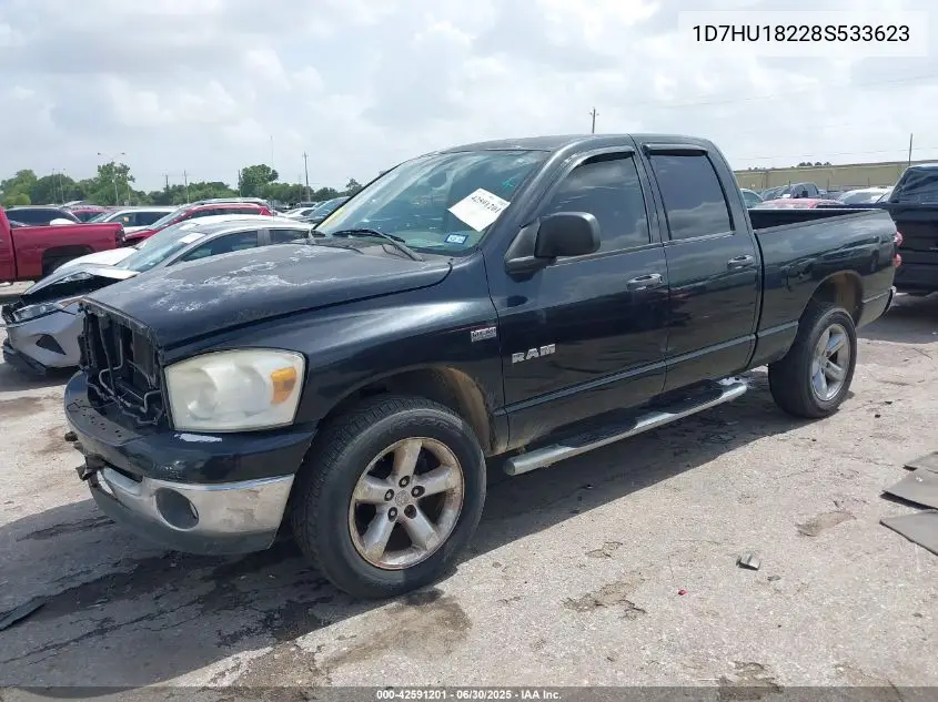 2008 Dodge Ram 1500 Slt VIN: 1D7HU18228S533623 Lot: 42591201
