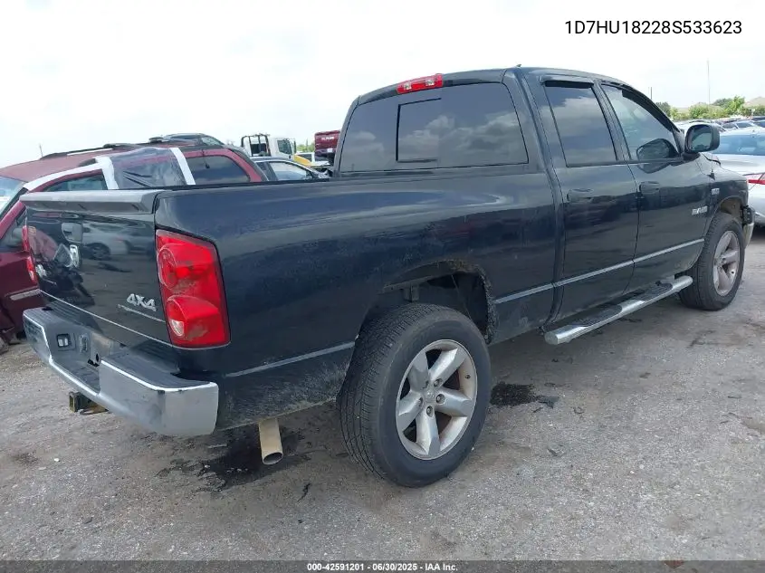2008 Dodge Ram 1500 Slt VIN: 1D7HU18228S533623 Lot: 42591201