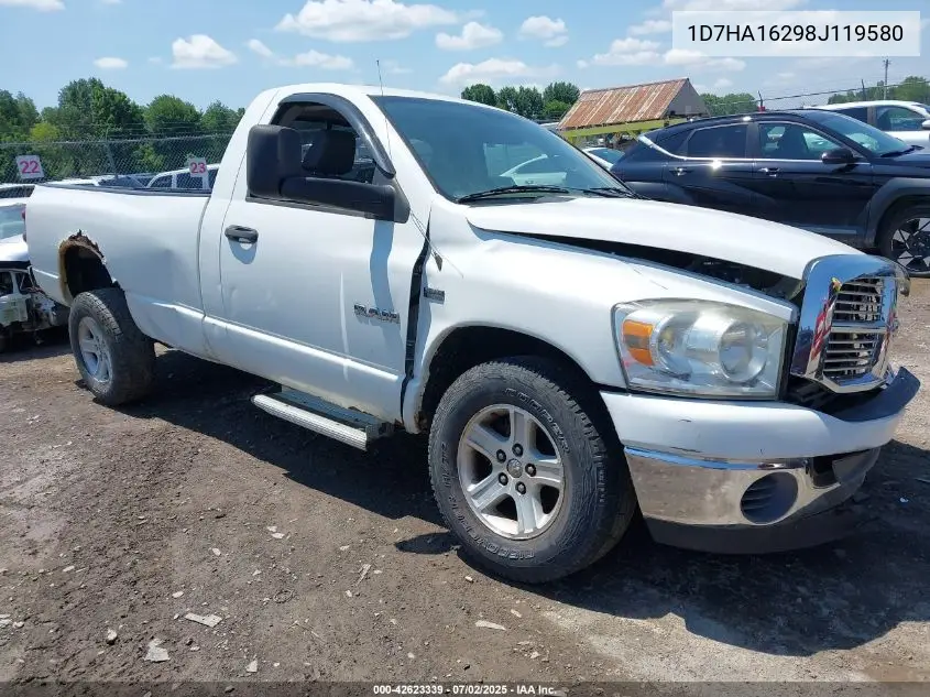 2008 Dodge Ram 1500 Slt VIN: 1D7HA16298J119580 Lot: 42623339