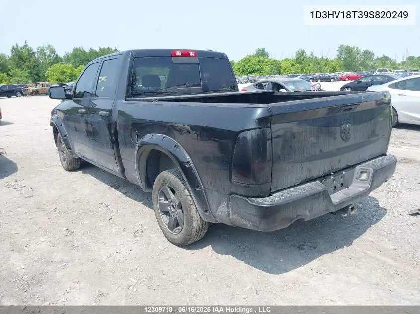 2009 Dodge Ram 1500 Slt/Sport VIN: 1D3HV18T39S820249 Lot: 12309718