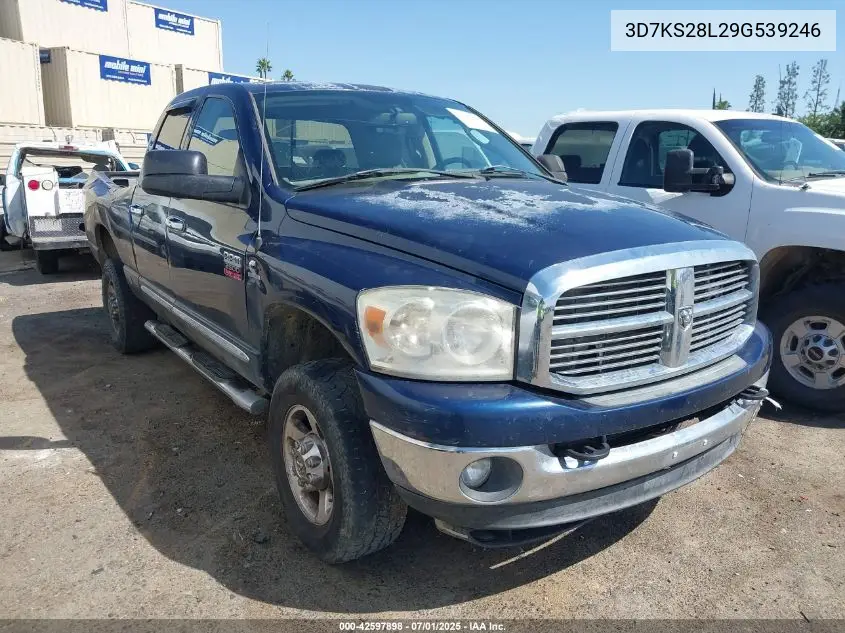 2009 Dodge Ram 2500 Slt VIN: 3D7KS28L29G539246 Lot: 42597898