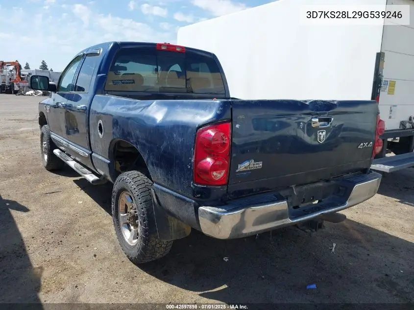 2009 Dodge Ram 2500 Slt VIN: 3D7KS28L29G539246 Lot: 42597898