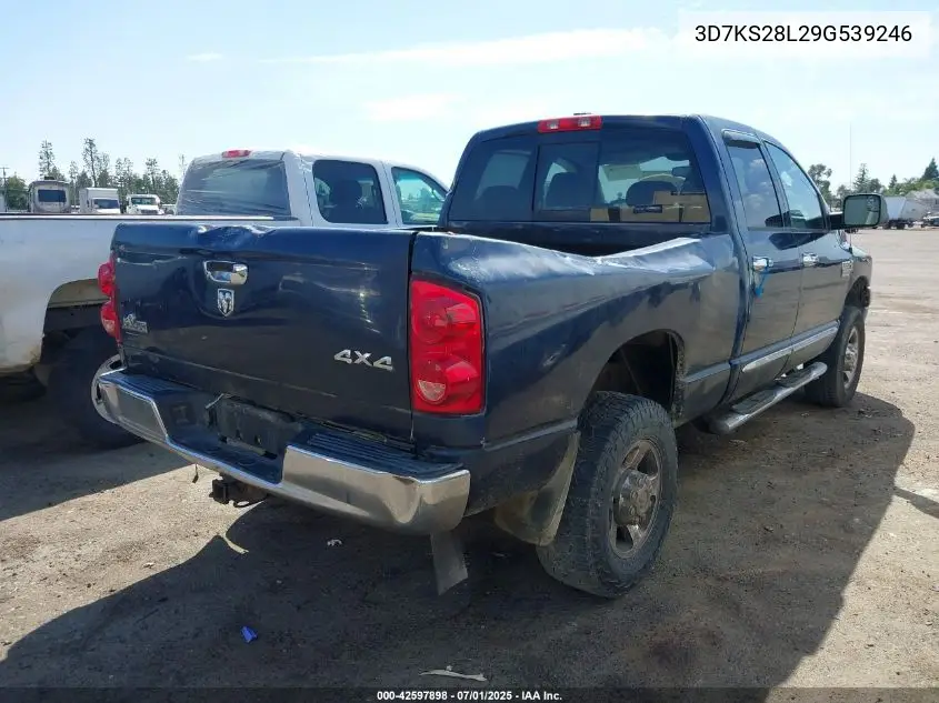 2009 Dodge Ram 2500 Slt VIN: 3D7KS28L29G539246 Lot: 42597898