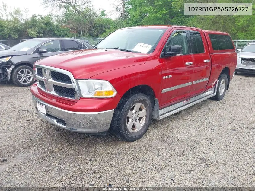 2010 Dodge Ram 1500 Slt/Sport/Trx VIN: 1D7RB1GP6AS226727 Lot: 42242973