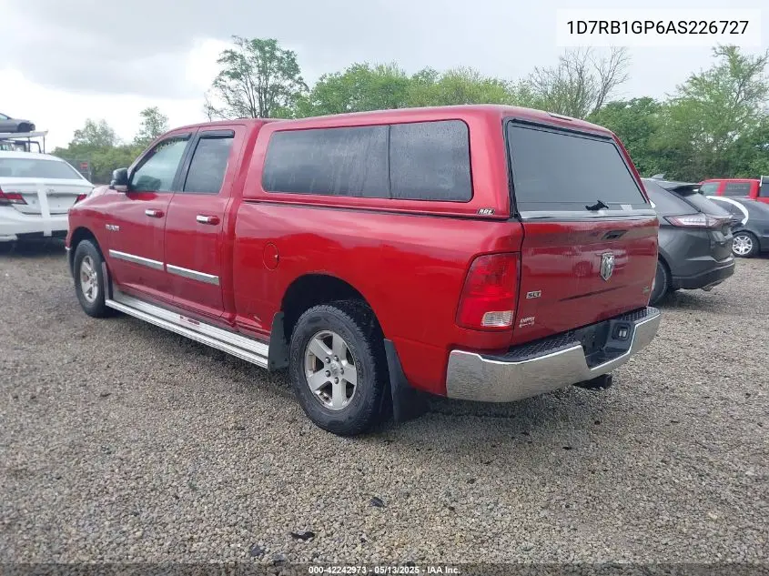 2010 Dodge Ram 1500 Slt/Sport/Trx VIN: 1D7RB1GP6AS226727 Lot: 42242973