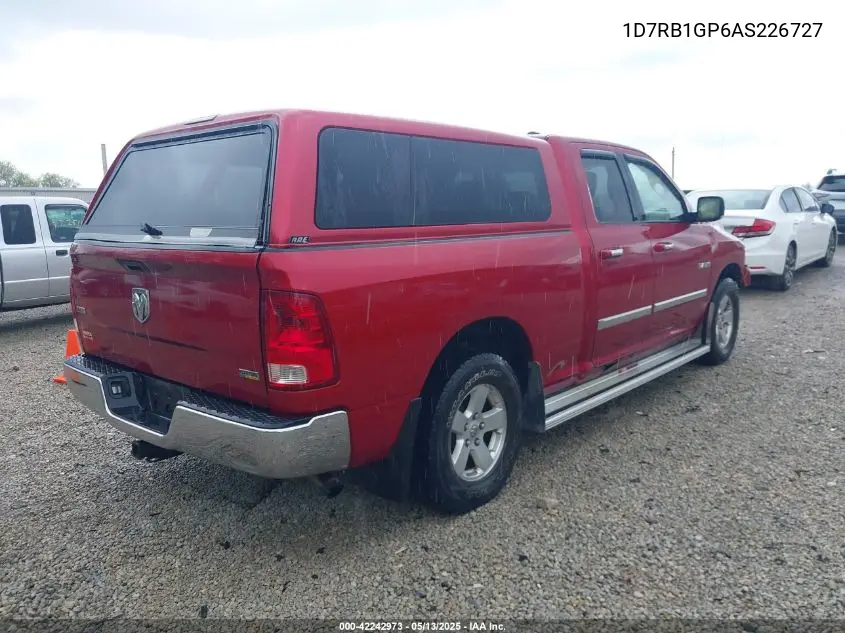 2010 Dodge Ram 1500 Slt/Sport/Trx VIN: 1D7RB1GP6AS226727 Lot: 42242973