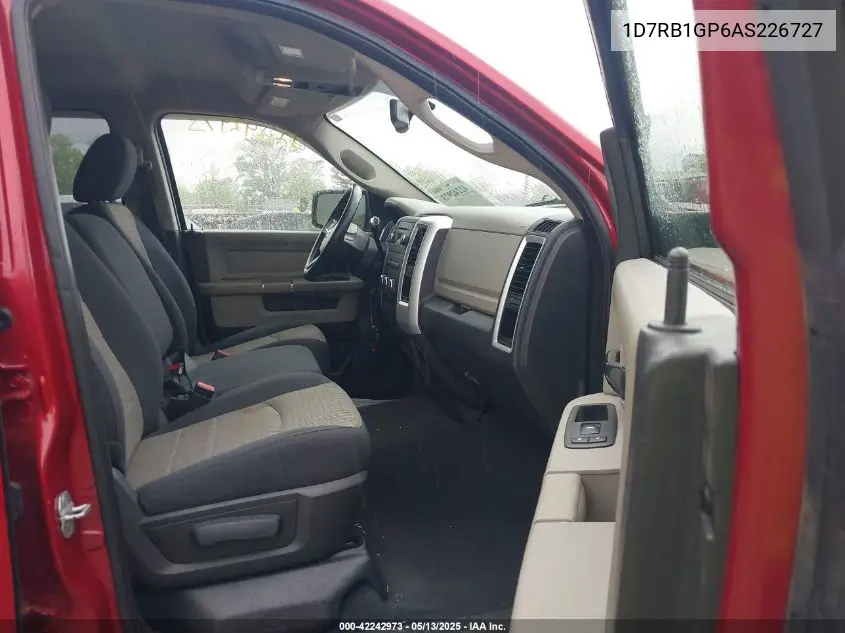 2010 Dodge Ram 1500 Slt/Sport/Trx VIN: 1D7RB1GP6AS226727 Lot: 42242973