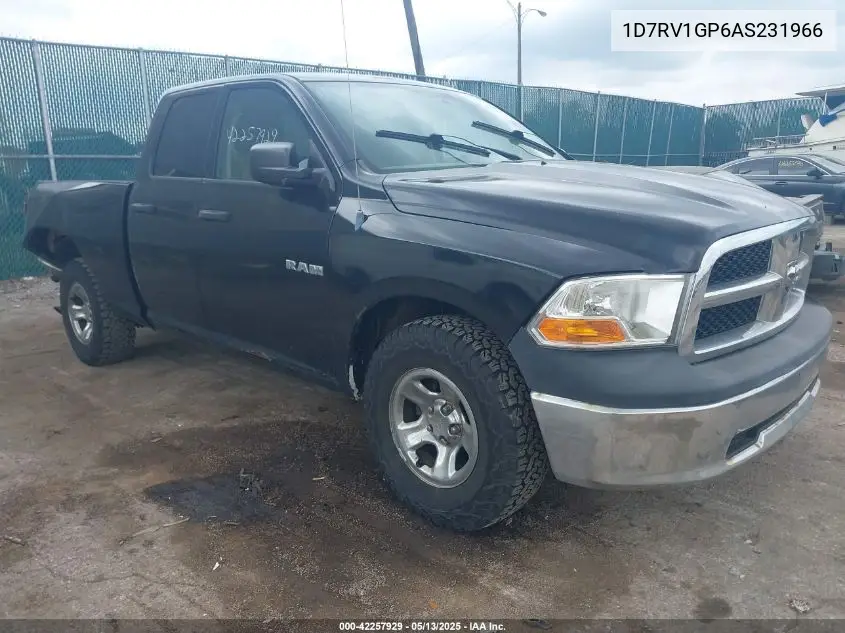 2010 Dodge Ram 1500 St VIN: 1D7RV1GP6AS231966 Lot: 42257929