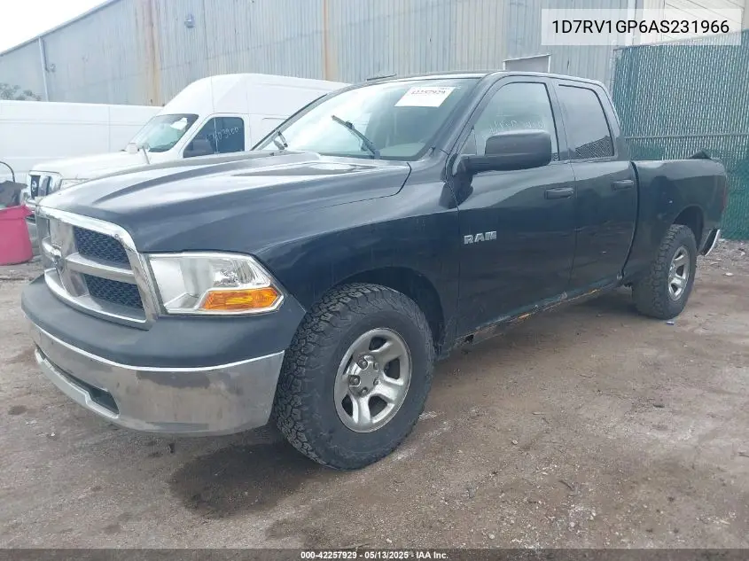 2010 Dodge Ram 1500 St VIN: 1D7RV1GP6AS231966 Lot: 42257929
