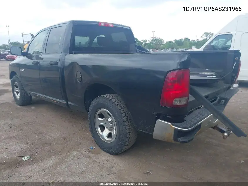 2010 Dodge Ram 1500 St VIN: 1D7RV1GP6AS231966 Lot: 42257929
