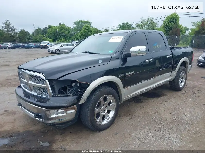2010 Dodge Ram 1500 Laramie VIN: 1D7RB1CTXAS162758 Lot: 42595290