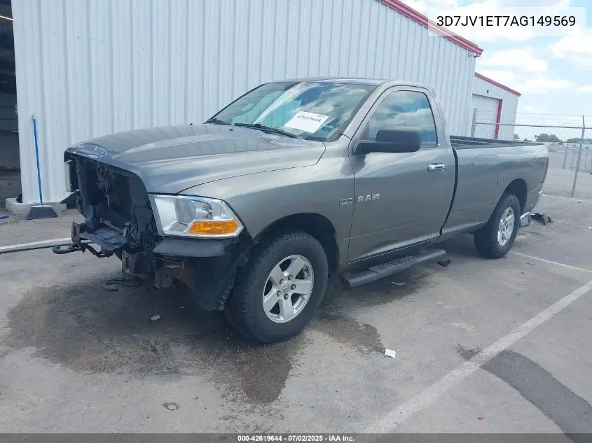2010 Dodge Ram 1500 Slt/Trx VIN: 3D7JV1ET7AG149569 Lot: 42619644
