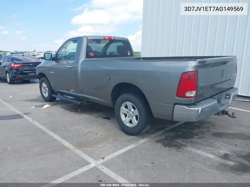 2010 Dodge Ram 1500 Slt/Trx VIN: 3D7JV1ET7AG149569 Lot: 42619644