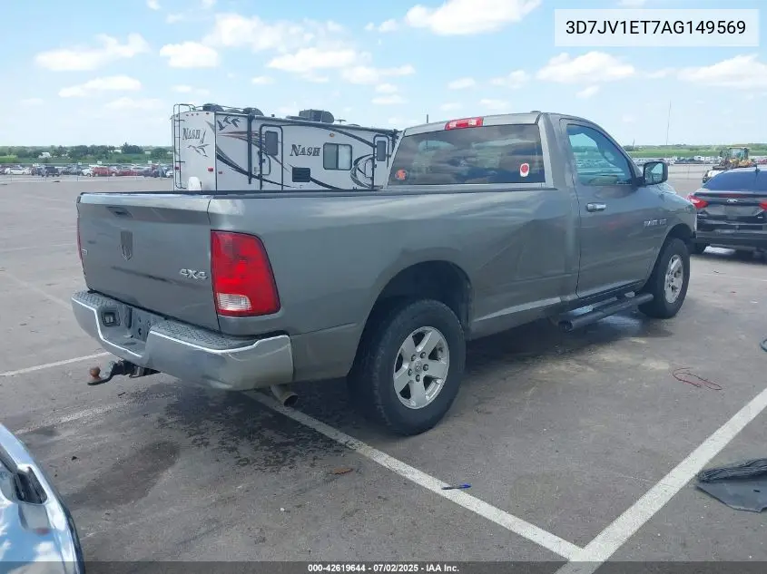 2010 Dodge Ram 1500 Slt/Trx VIN: 3D7JV1ET7AG149569 Lot: 42619644