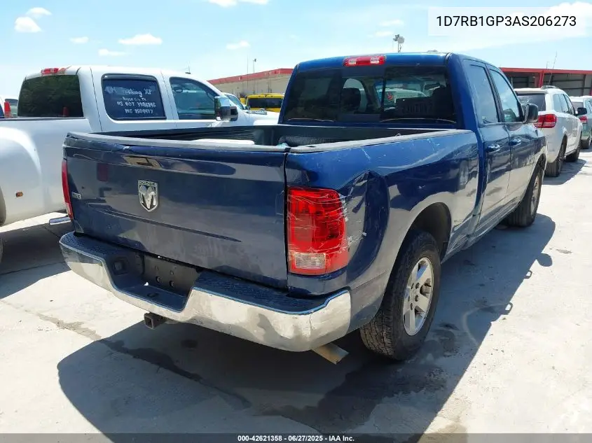 2010 Dodge Ram 1500 Slt/Sport/Trx VIN: 1D7RB1GP3AS206273 Lot: 42621358