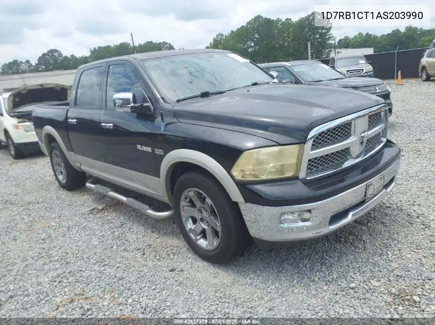 2010 Dodge Ram 1500 Laramie VIN: 1D7RB1CT1AS203990 Lot: 42627379