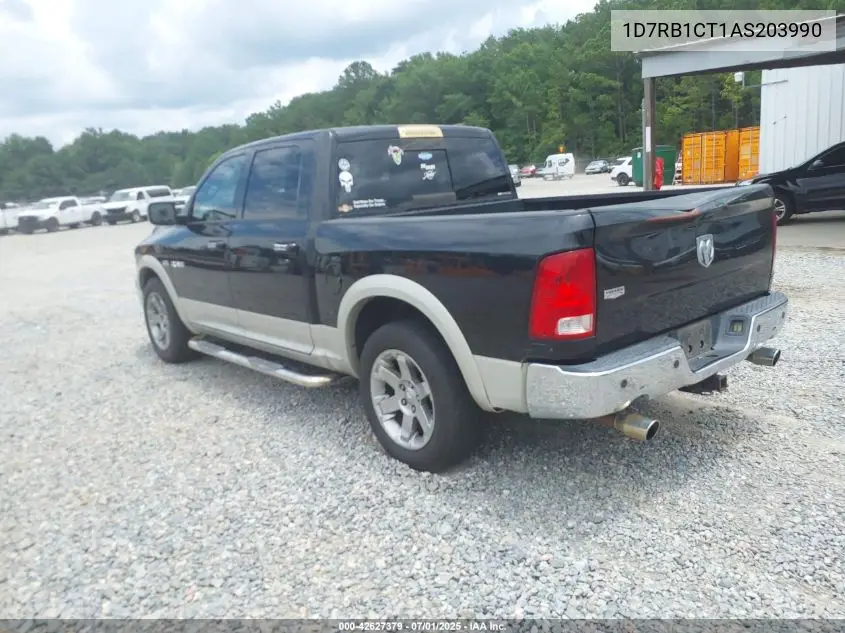 2010 Dodge Ram 1500 Laramie VIN: 1D7RB1CT1AS203990 Lot: 42627379