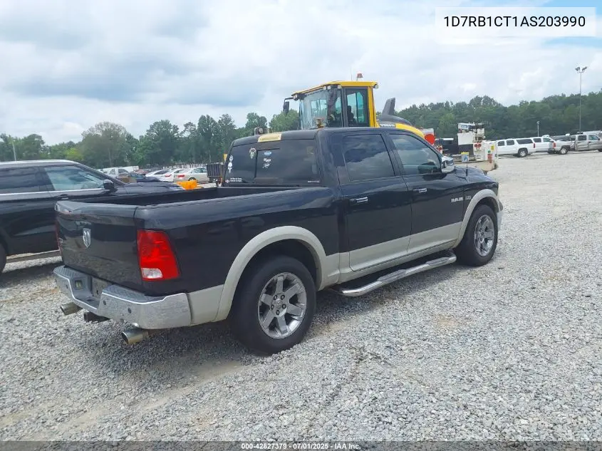 2010 Dodge Ram 1500 Laramie VIN: 1D7RB1CT1AS203990 Lot: 42627379