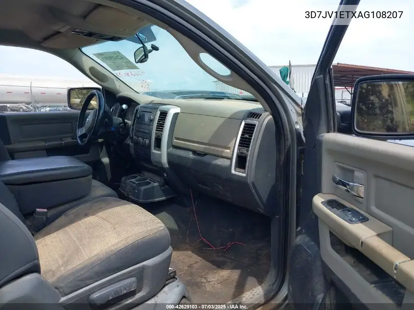 2010 Dodge Ram 1500 VIN: 3D7JV1ETXAG108207 Lot: 42629103