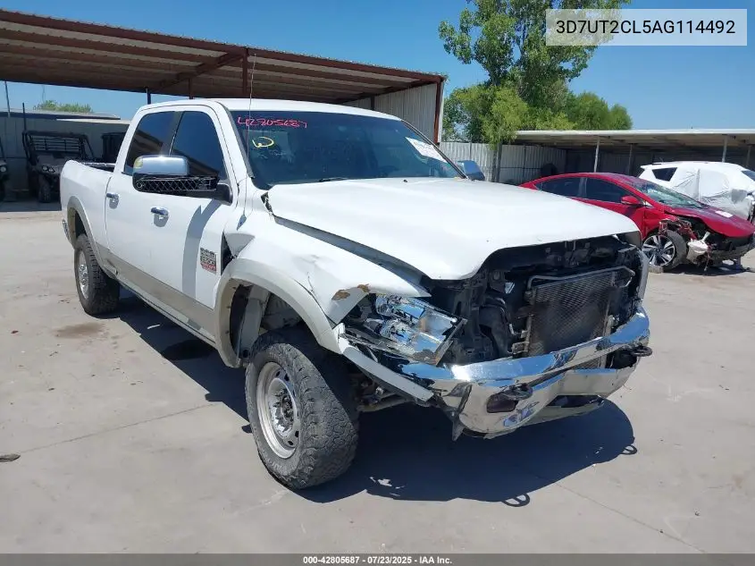 2010 Dodge Ram 2500 Laramie VIN: 3D7UT2CL5AG114492 Lot: 42805687