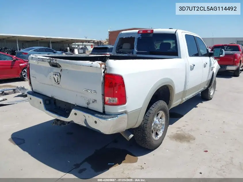 2010 Dodge Ram 2500 Laramie VIN: 3D7UT2CL5AG114492 Lot: 42805687