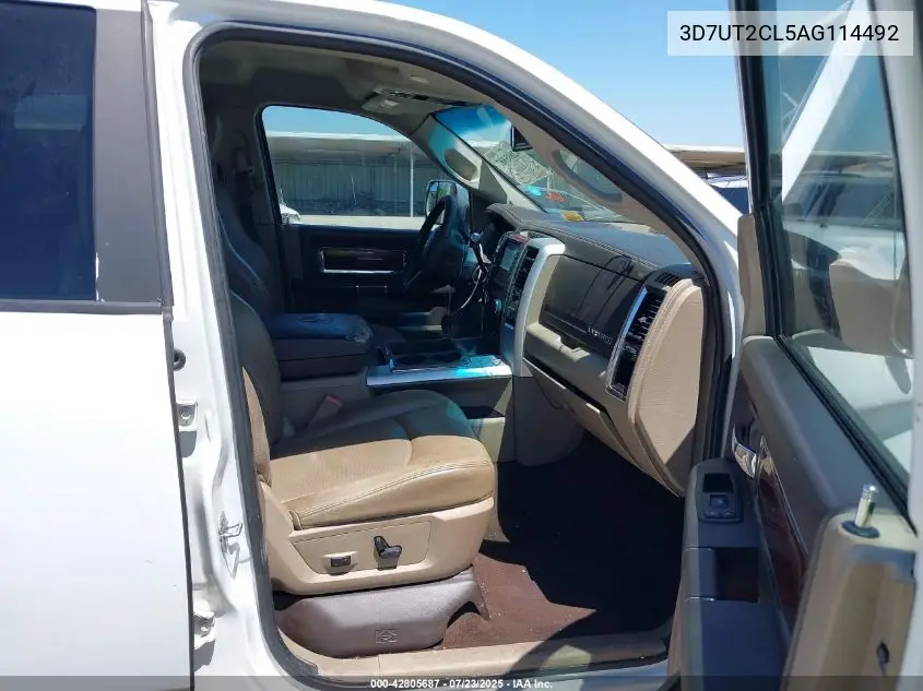 2010 Dodge Ram 2500 Laramie VIN: 3D7UT2CL5AG114492 Lot: 42805687