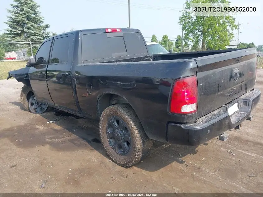 2011 Ram Ram 2500 Slt VIN: 3D7UT2CL9BG552000 Lot: 42411900
