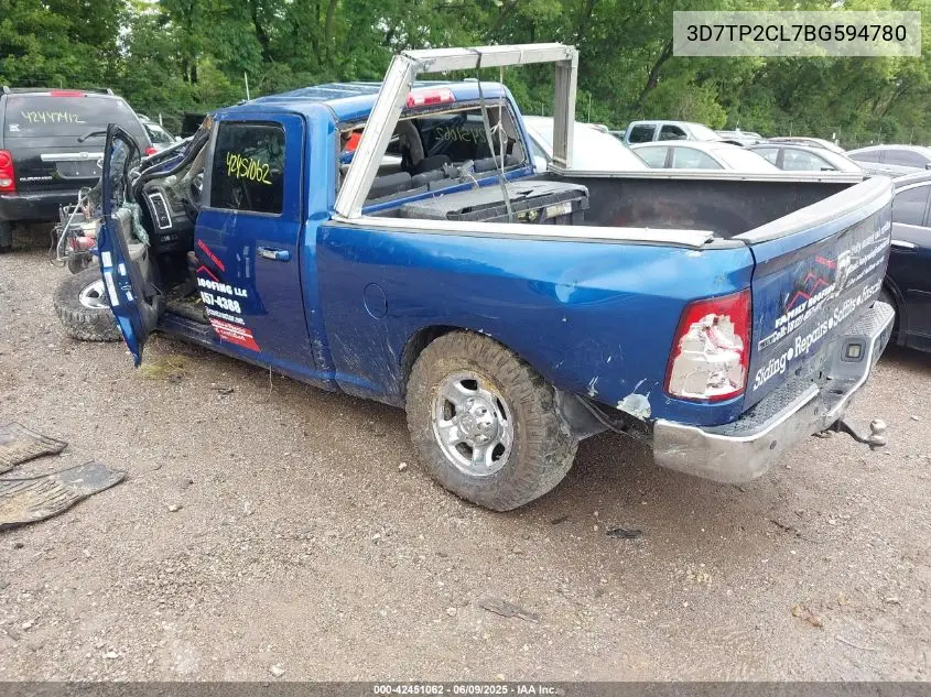 2011 Ram Ram 2500 Slt VIN: 3D7TP2CL7BG594780 Lot: 42451062