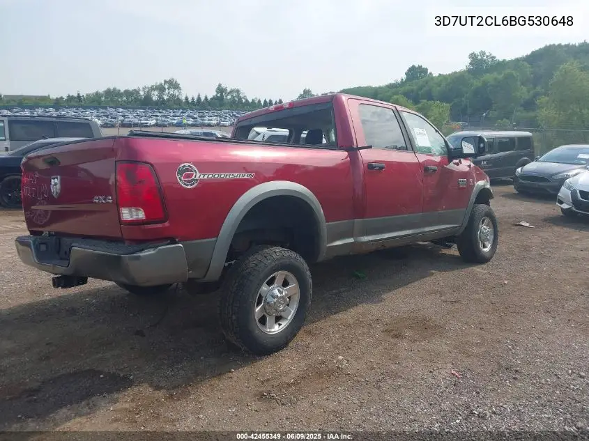 2011 Ram Ram 2500 Slt VIN: 3D7UT2CL6BG530648 Lot: 42455349