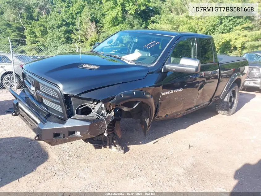 2011 Dodge Ram 1500 Sport VIN: 1D7RV1GT7BS581668 Lot: 42627552