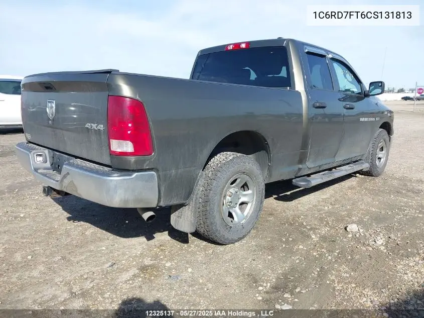 2012 Dodge Ram 1500 St VIN: 1C6RD7FT6CS131813 Lot: 12325137