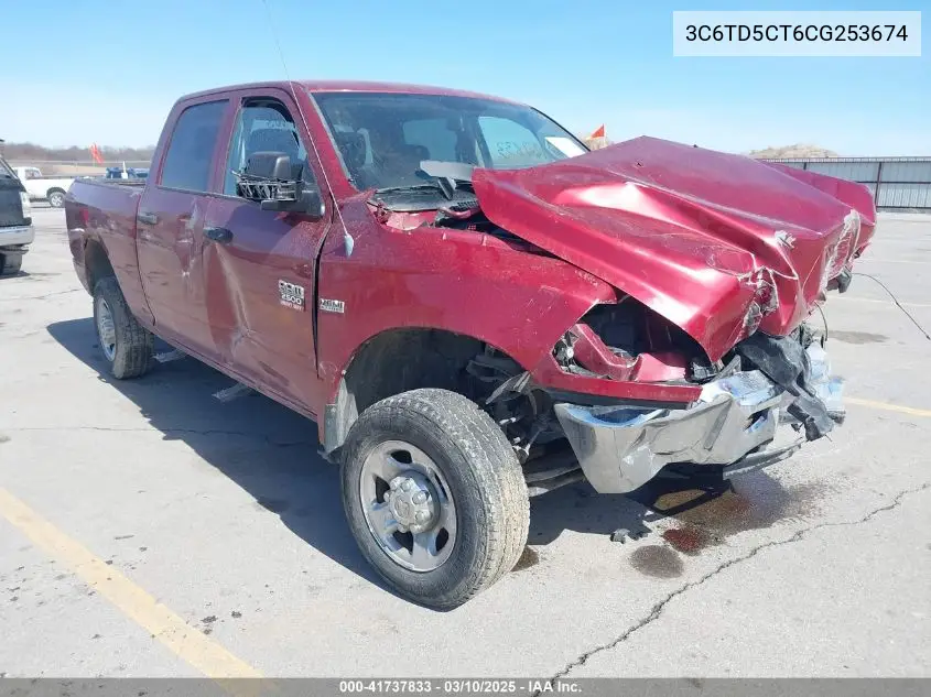2012 Ram 2500 St VIN: 3C6TD5CT6CG253674 Lot: 41737833