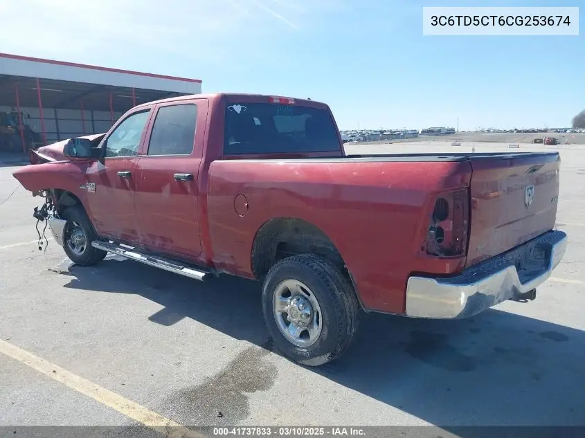 2012 Ram 2500 St VIN: 3C6TD5CT6CG253674 Lot: 41737833