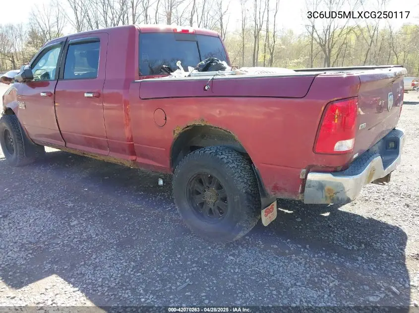 2012 Ram 2500 Slt VIN: 3C6UD5MLXCG250117 Lot: 42070263
