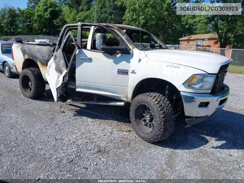 2012 Ram 2500 Slt VIN: 3C6UD5DL7CG303923 Lot: 42535019
