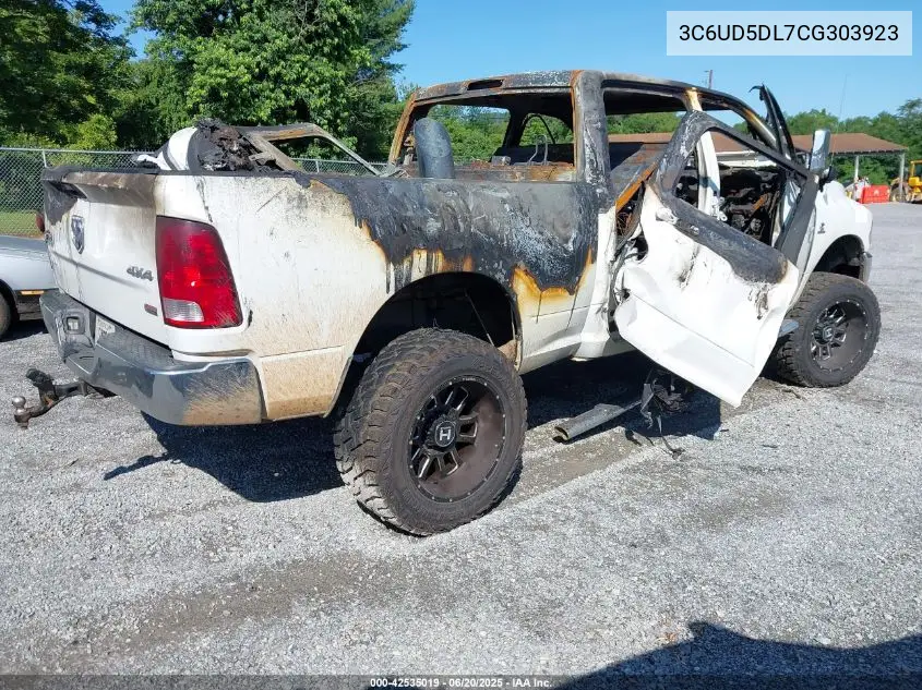2012 Ram 2500 Slt VIN: 3C6UD5DL7CG303923 Lot: 42535019