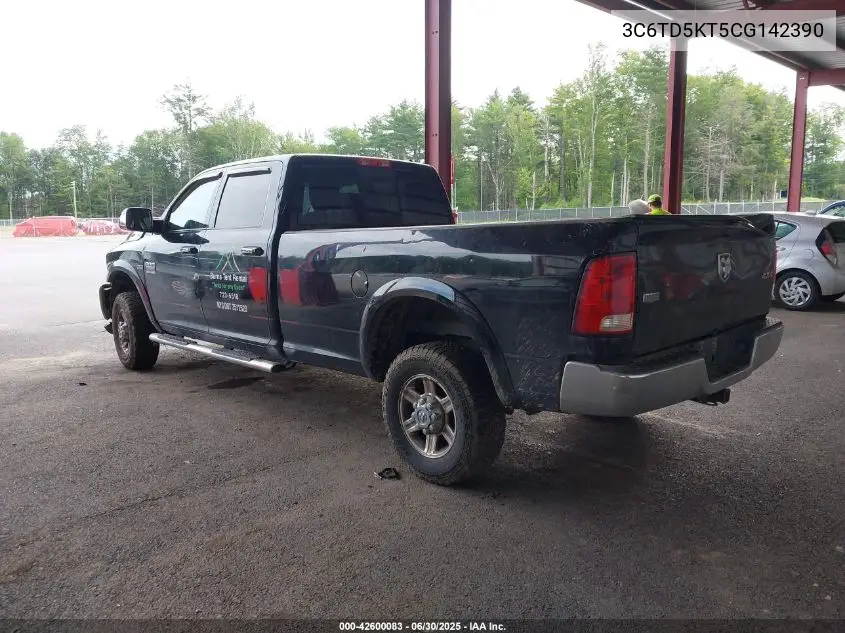 2012 Dodge Ram 2500 Laramie VIN: 3C6TD5KT5CG142390 Lot: 42600083