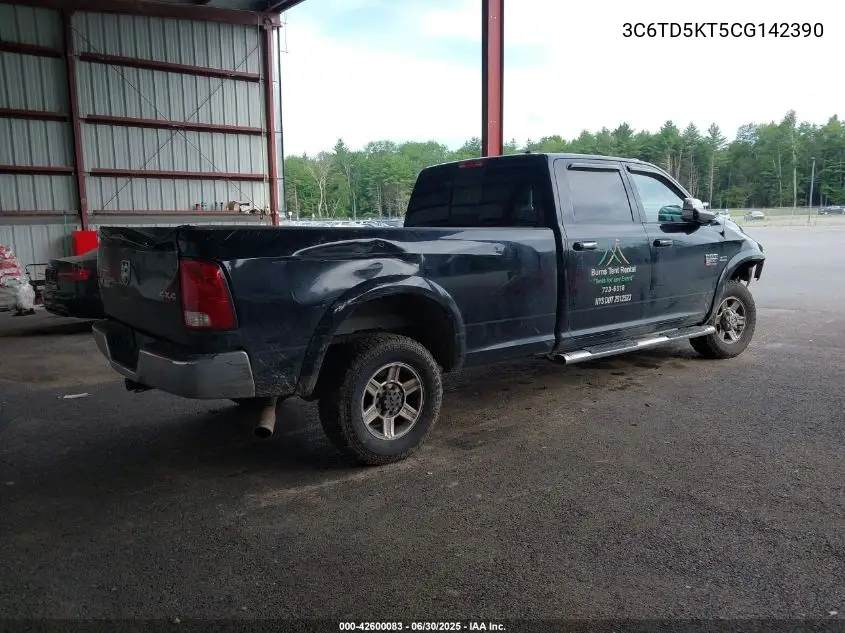2012 Dodge Ram 2500 Laramie VIN: 3C6TD5KT5CG142390 Lot: 42600083