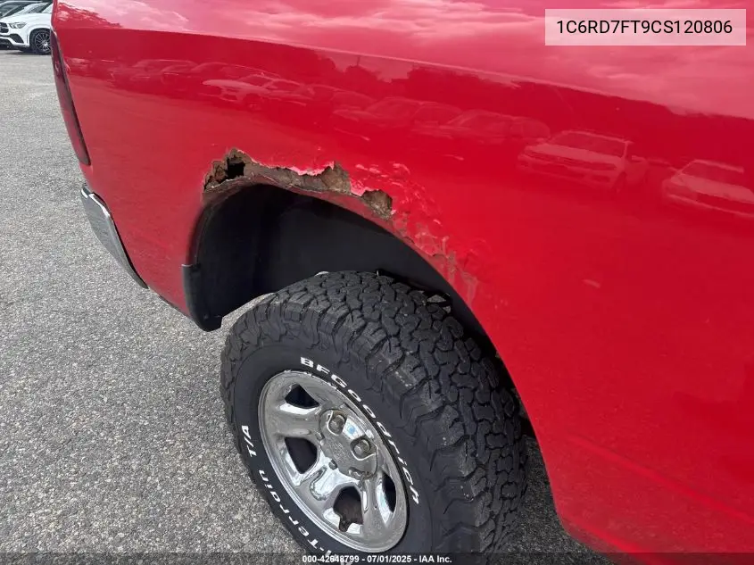 1C6RD7FT9CS120806 2012 Dodge Ram 1500 St