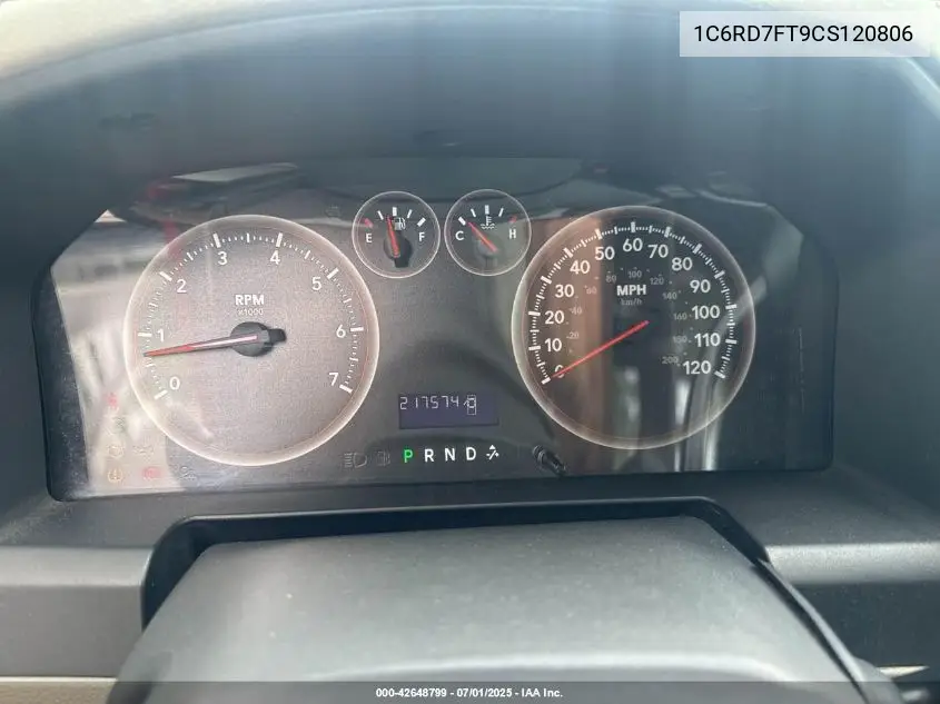 1C6RD7FT9CS120806 2012 Dodge Ram 1500 St